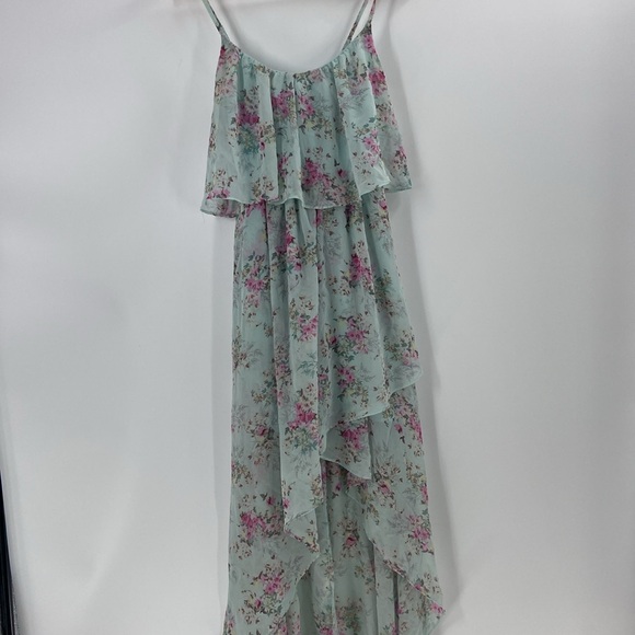 Cinderella by Disneyflowing princess floral hi low spaghetti strap dress medium - Picture 13 of 13